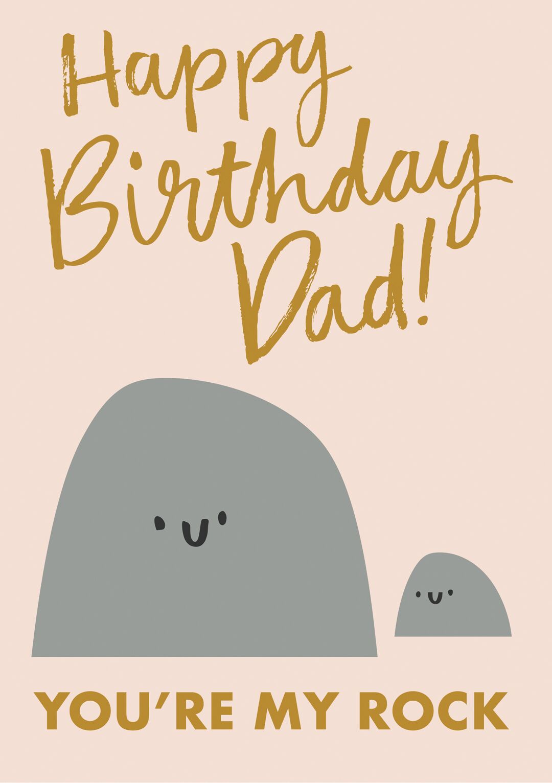 You're My Rock Dad - Birthday Card