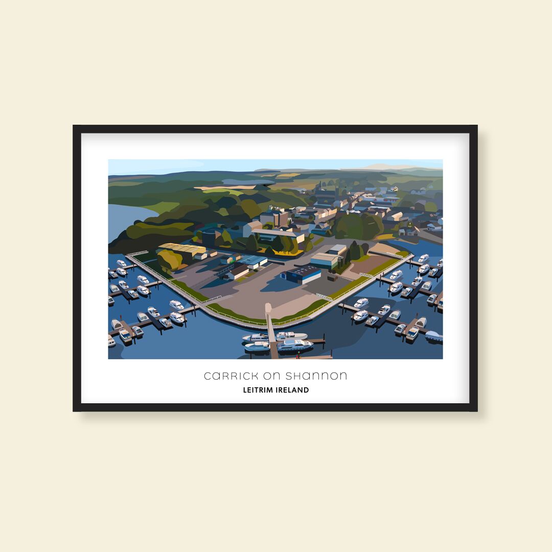 CarrickOnShannonFRAME Carrick On Shannon Framed Print