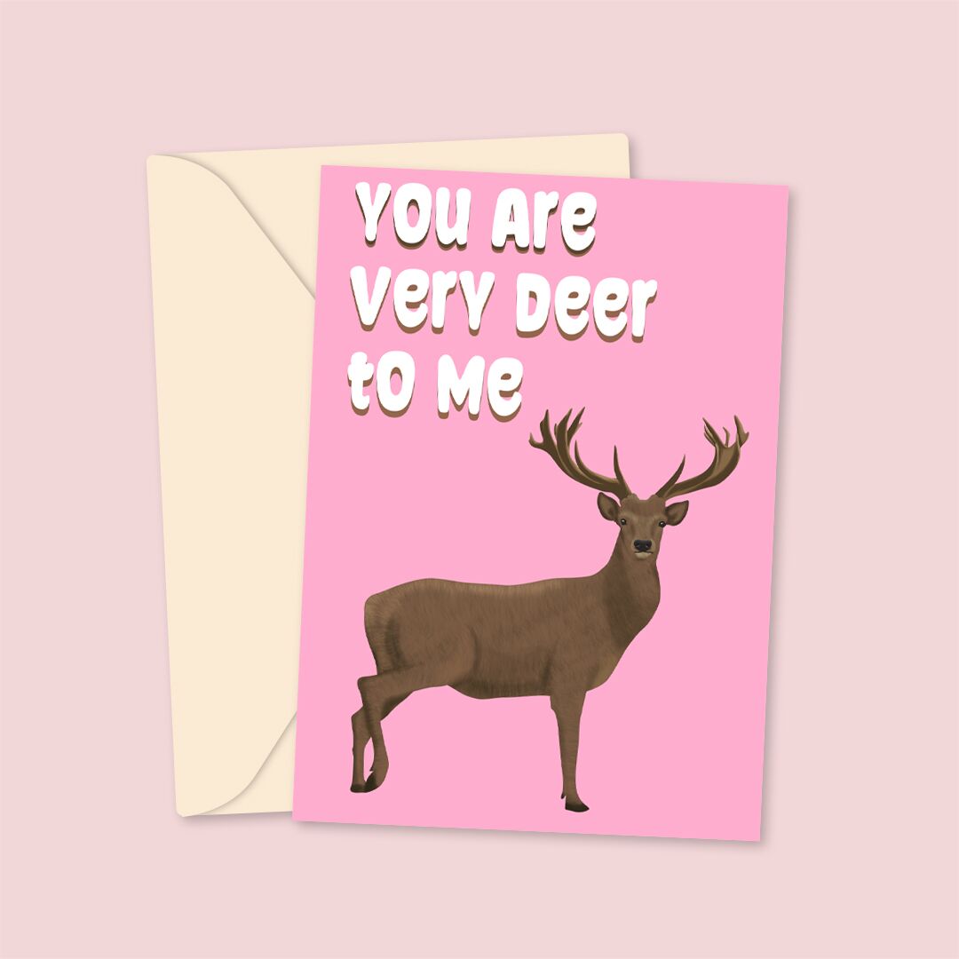 deertomeSM You Are Very DEER To Me - Valentine's Card