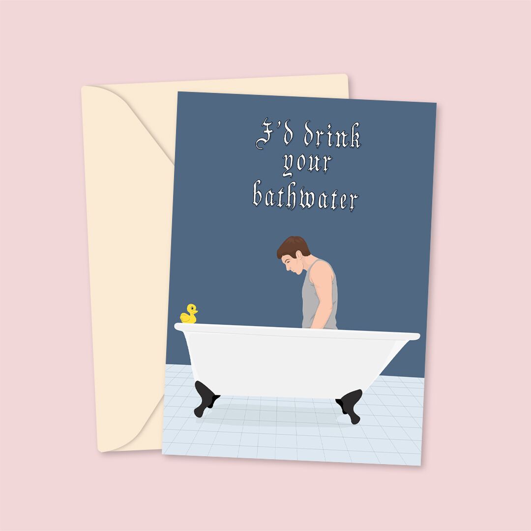saltburnSM Saltburn Bathwater Valentine's Card