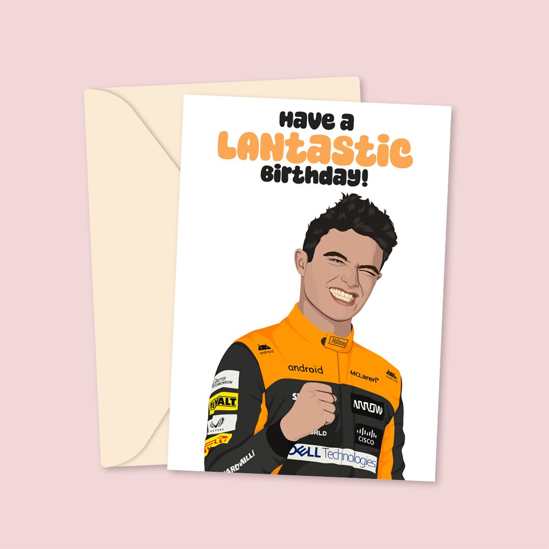 landonorrisSM Have a LANtastic Birthday! - Lando Norris Inspired Card