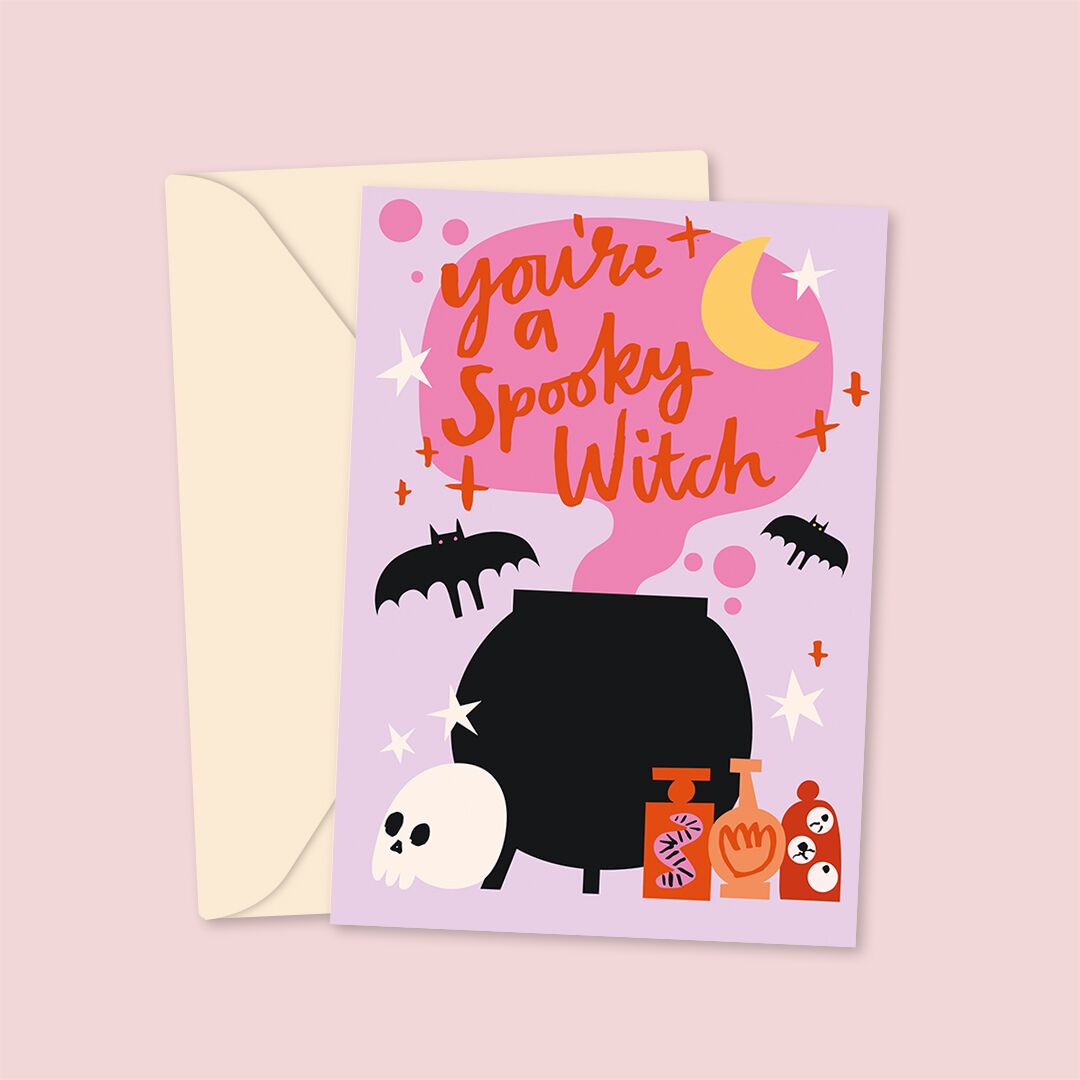 Spooky Witch - PacPal Ashley le Quere Spooky Witch - Halloween Card
