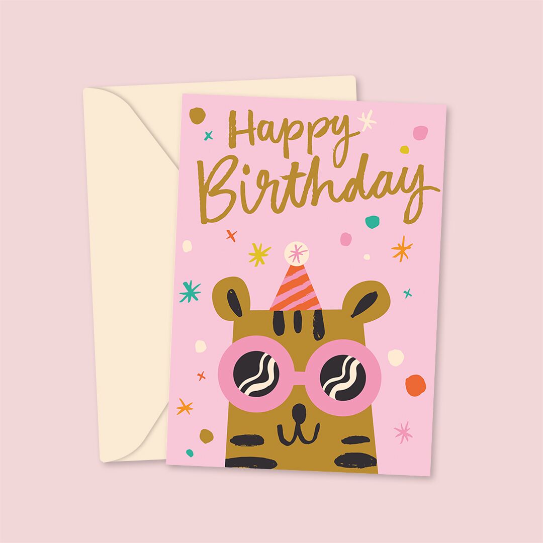 Tiger - PacPal Ashley le Quere Tiger - Birthday Card
