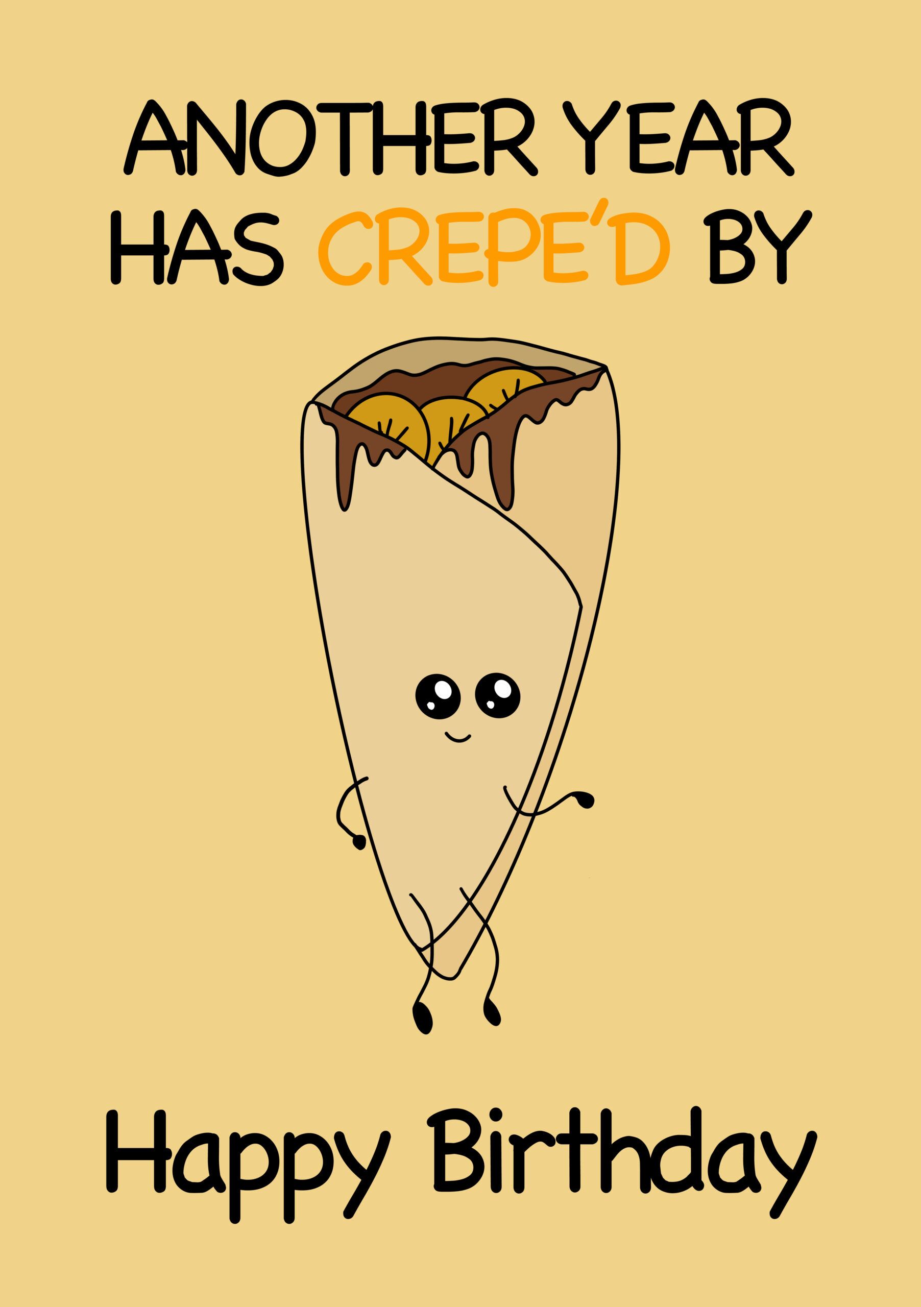 Crep'edByBirthdayCard copy Creped Up - Birthday Card