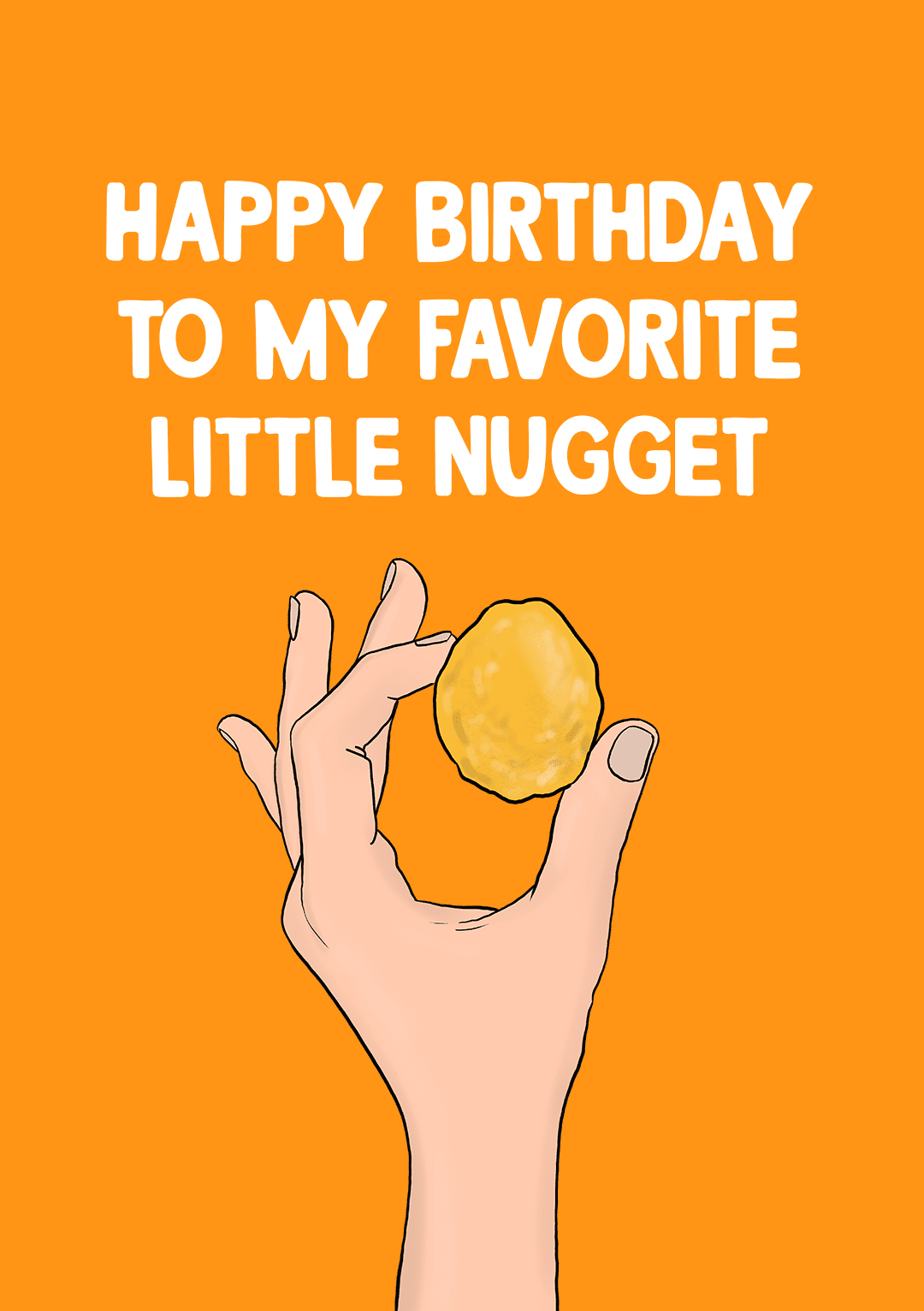 Little Nugget Birthday Card