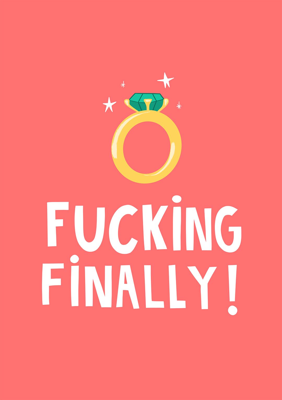 F***ing Finally Wedding Card