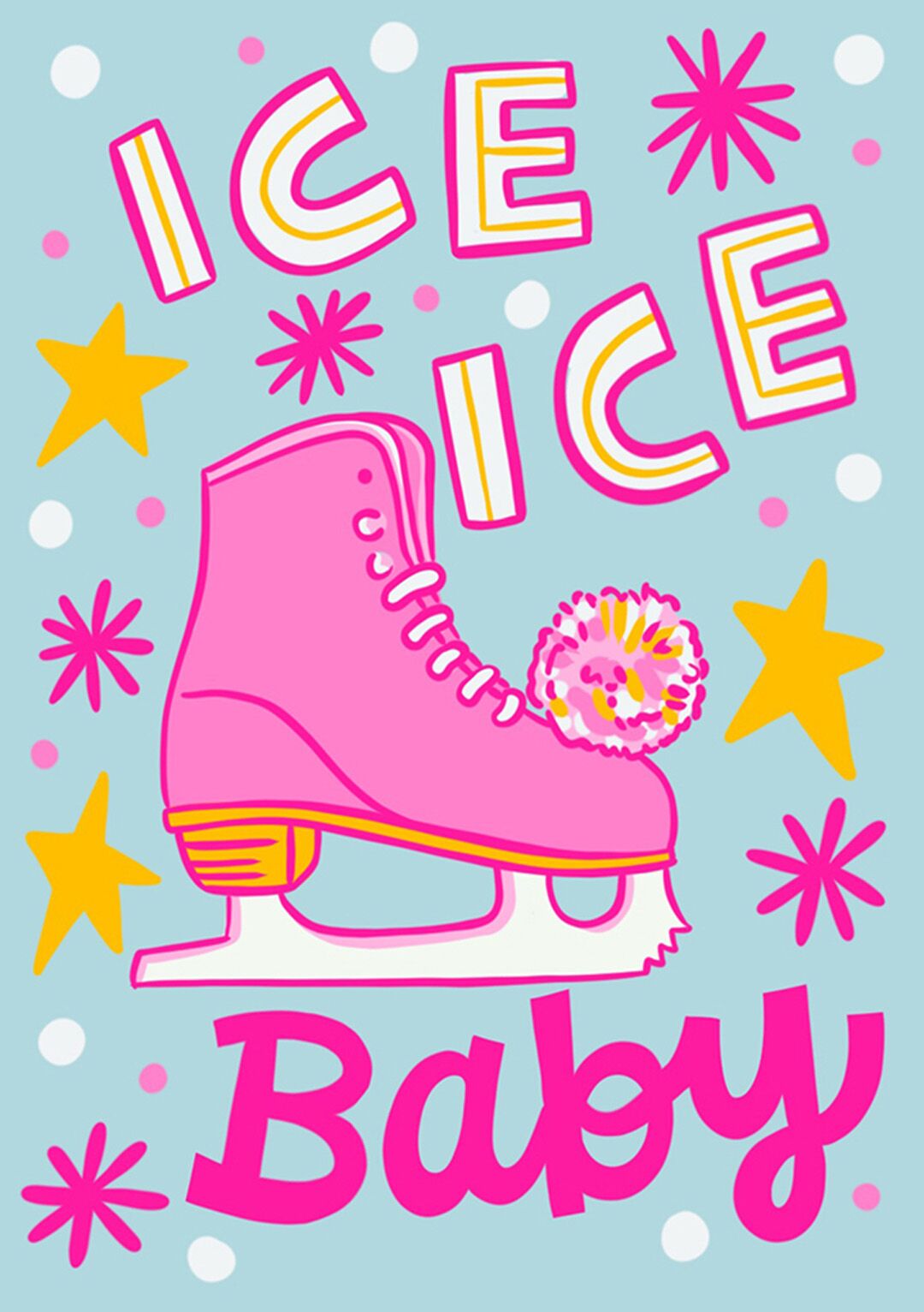 Ice Ice Baby Greetings Card