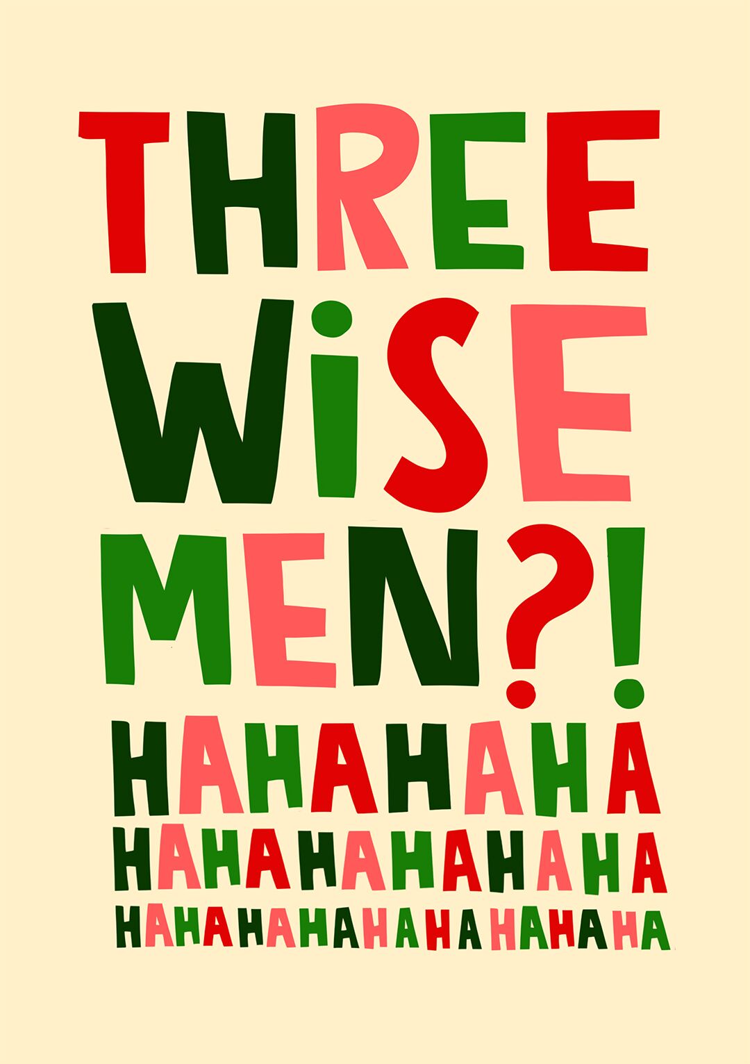 Three Wise Men Christmas Card