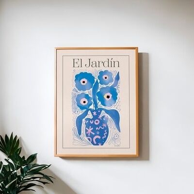 el jardin frame print