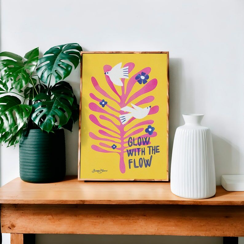 glow with the flow print