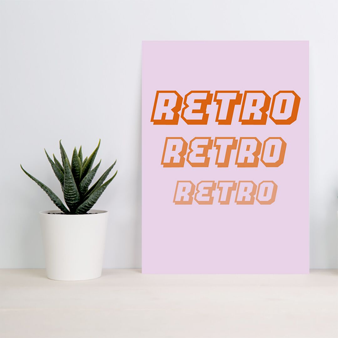 retro print frame