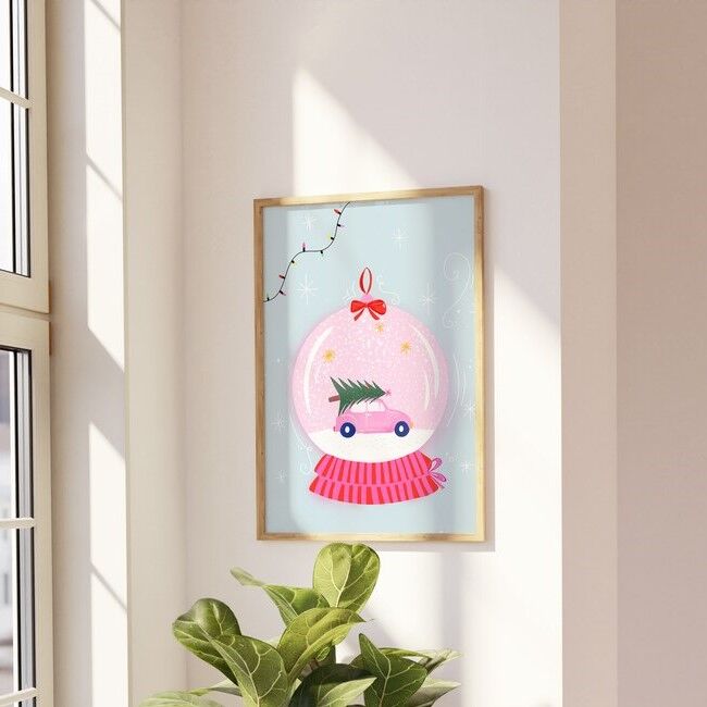 snow globe print frame