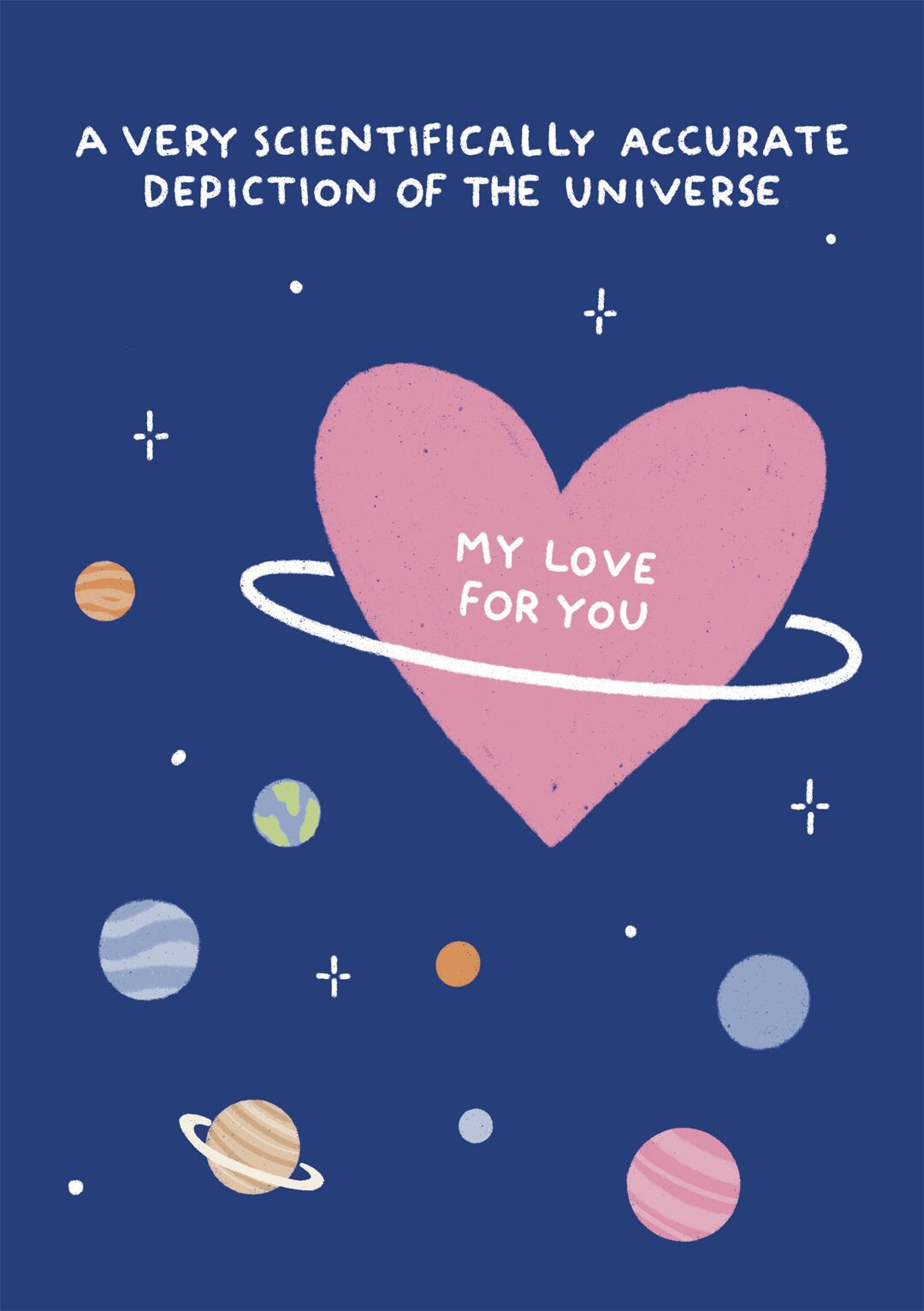 universe greeting card