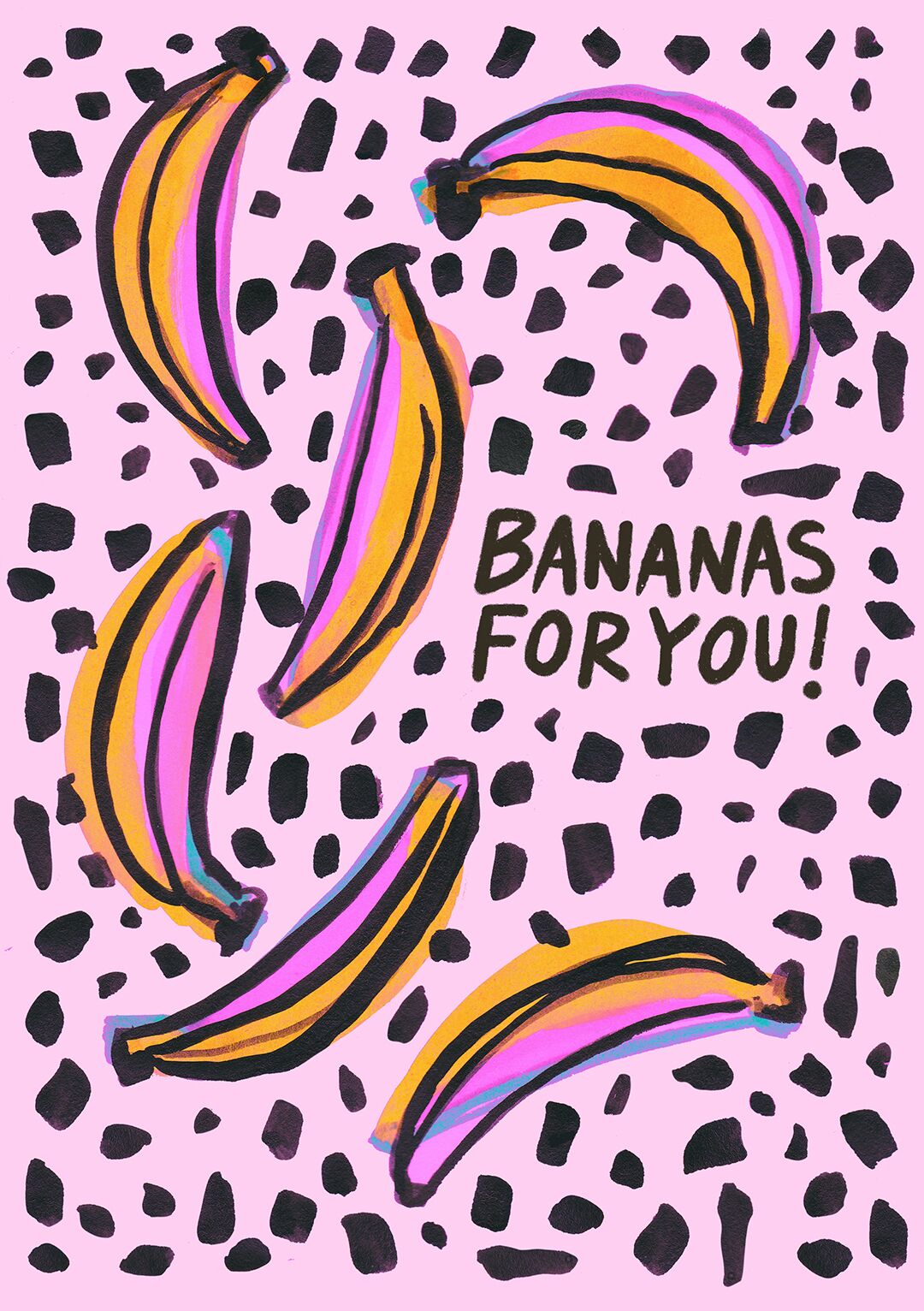 Bananas For You - Valentine's Day Card