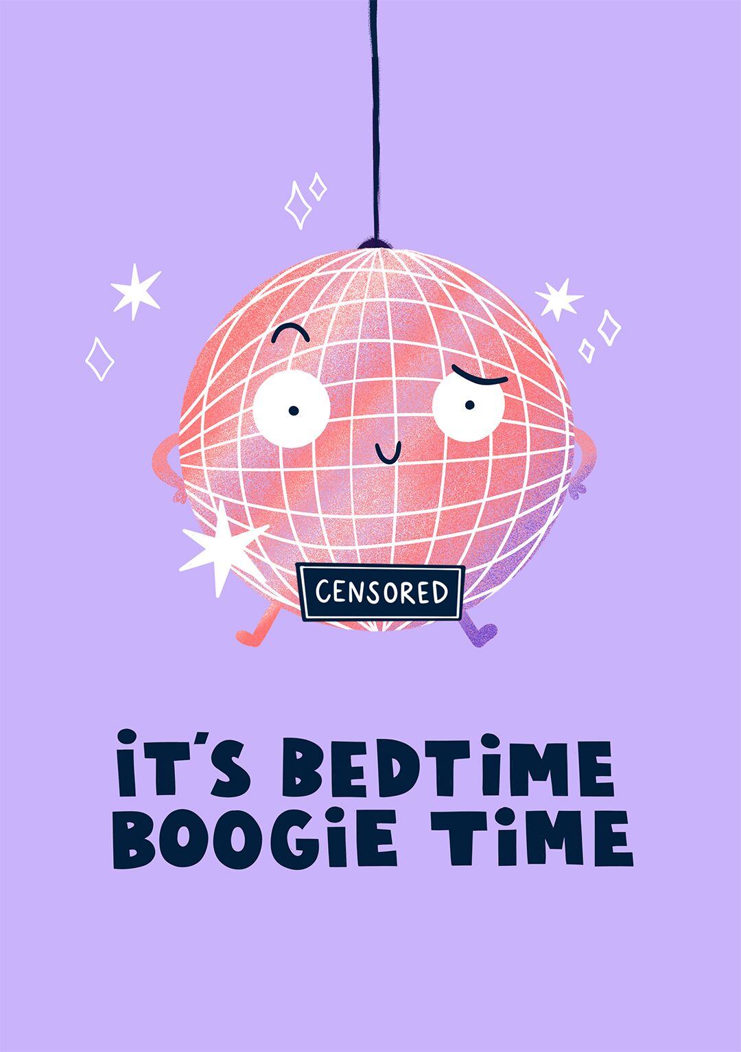 It's Bedtime Boogie Time - Valentine's Day Card