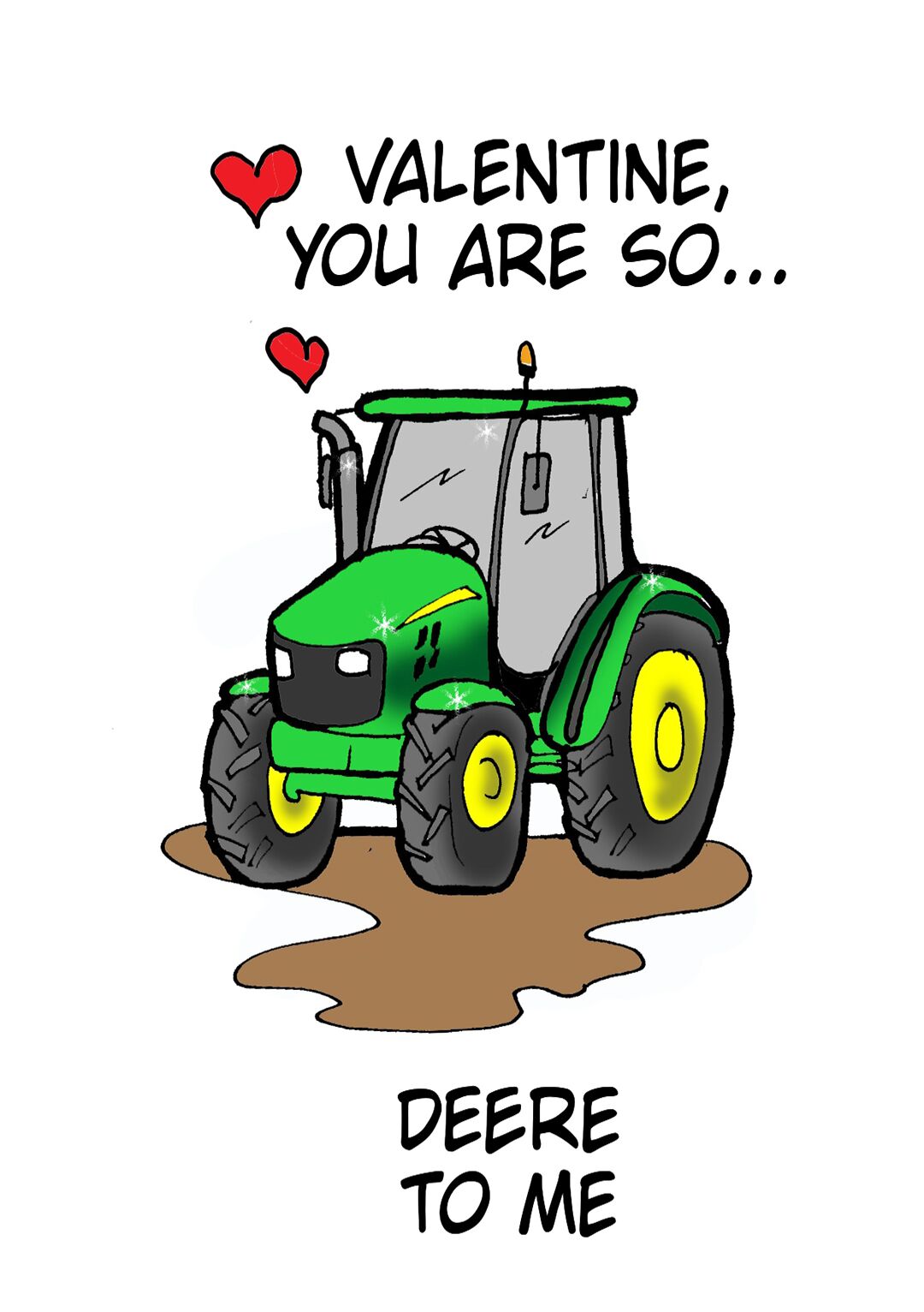 So Deere To Me - Valentine's Day Card