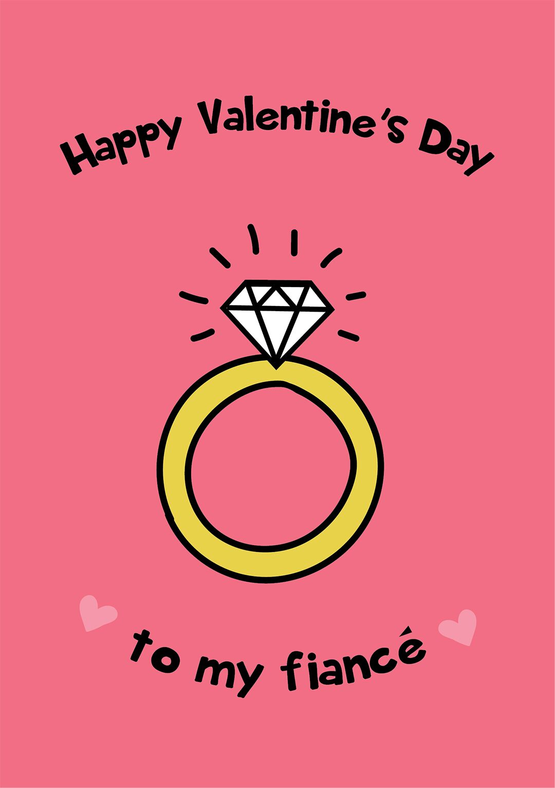 To My Fiancé - Valentine's Card