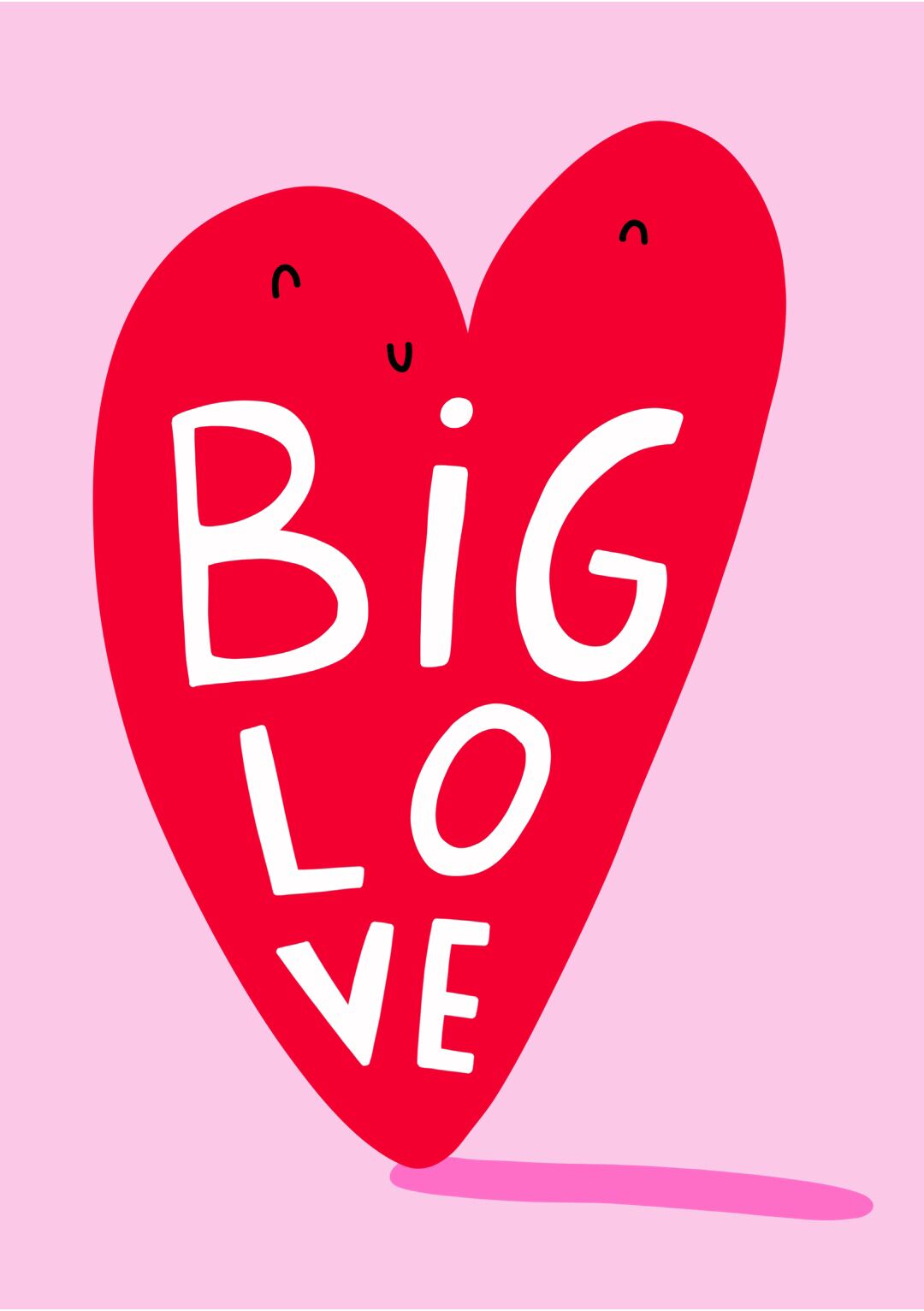 Big Love Heart Greeting Card