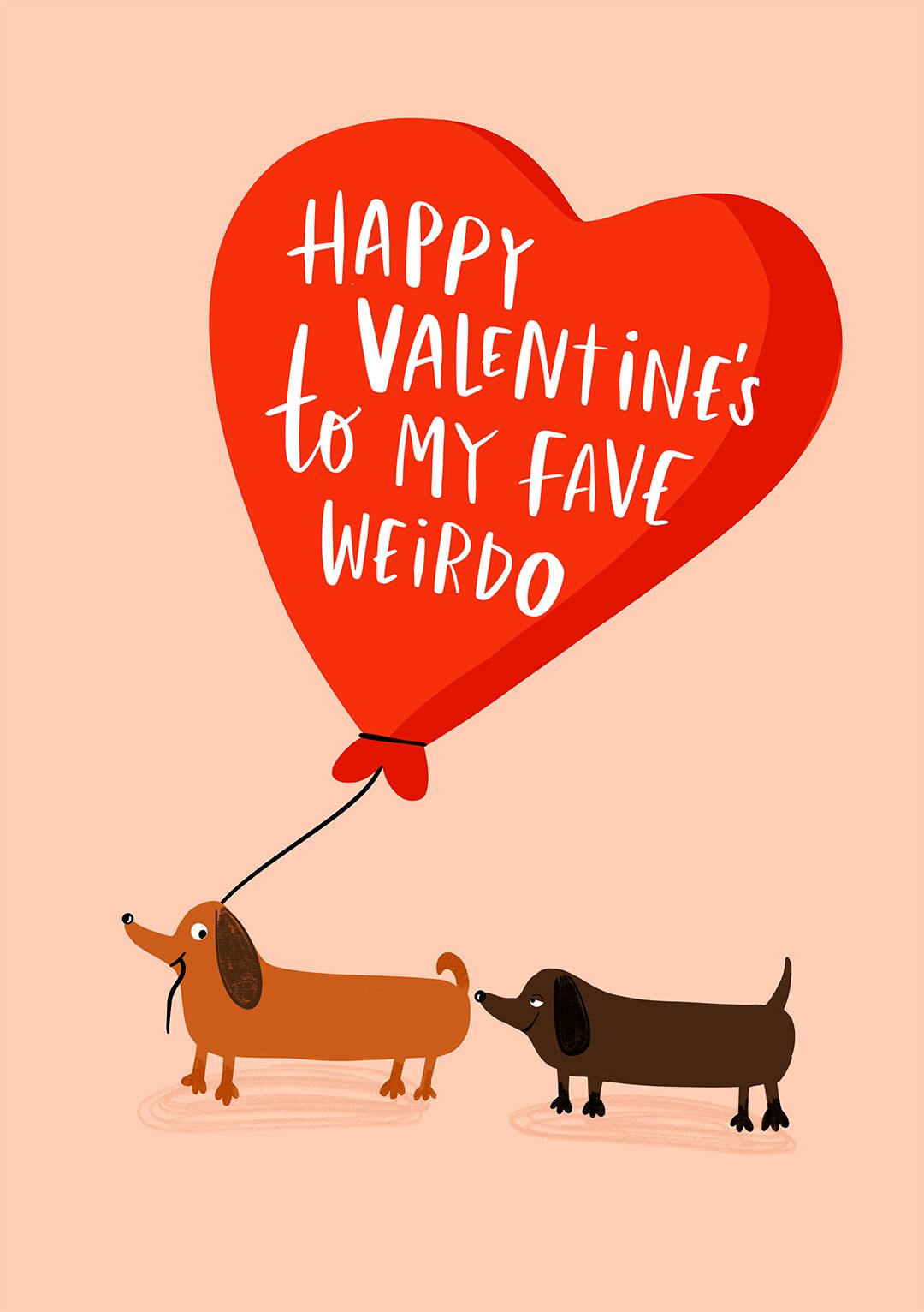 Happy Valentine's To My Fave Weirdo - Cute Card