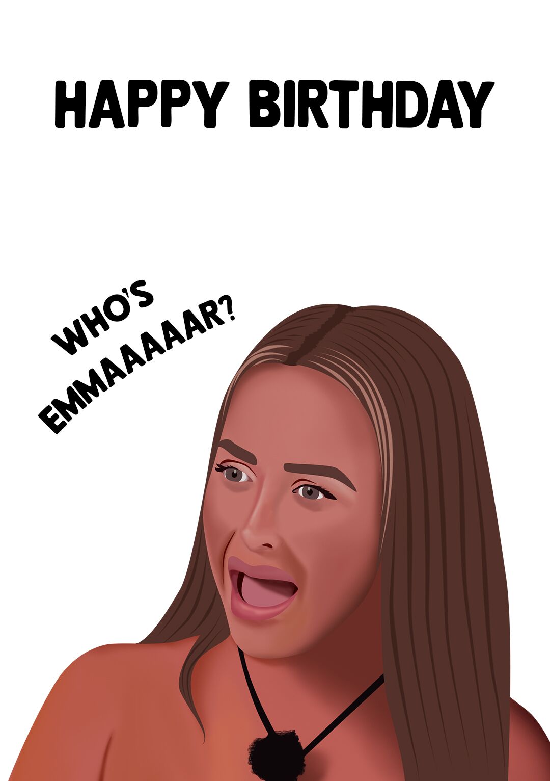 Who's Emarrrrrr? Happy Birthday Greeting Card