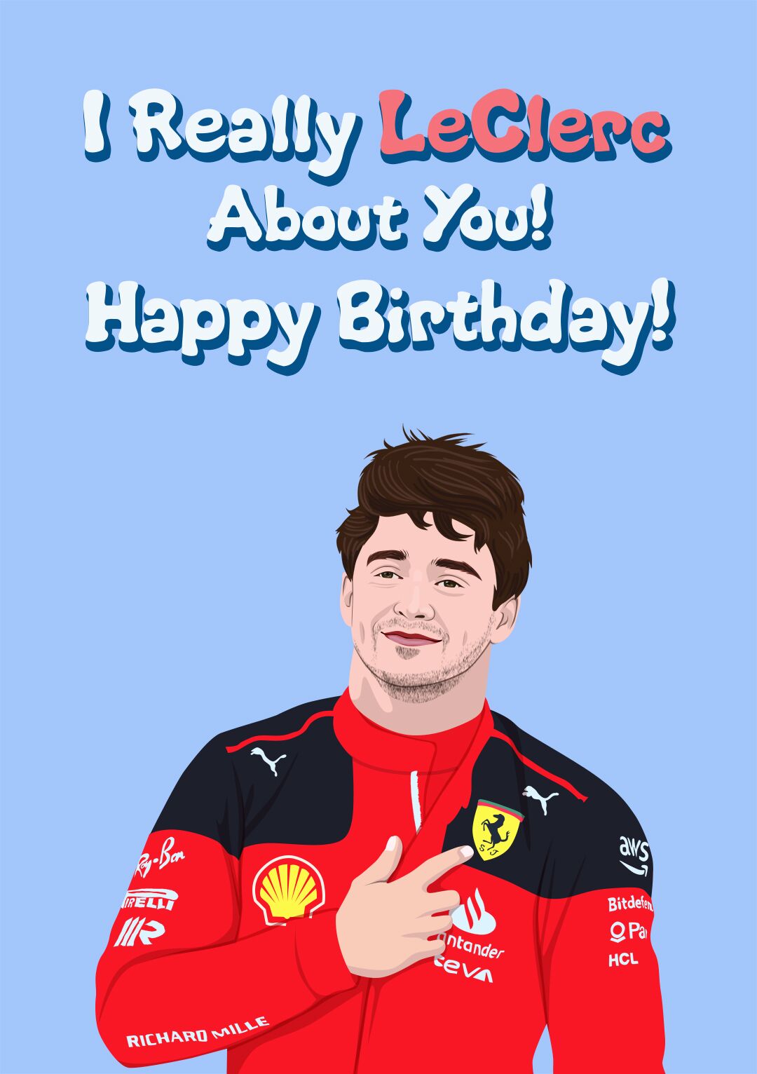 I Really LeClerc About You! Happy Birthday!