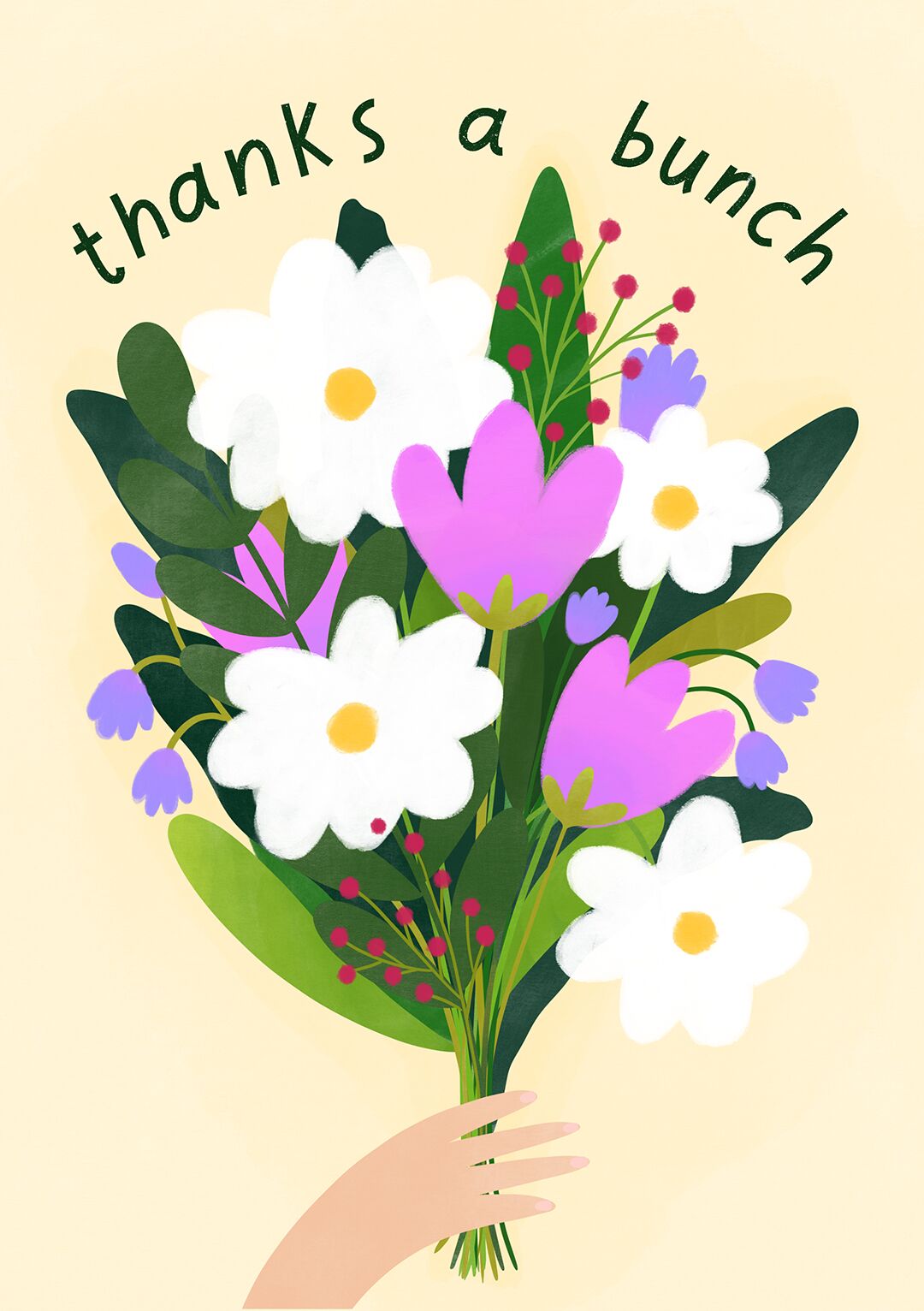 Thanks a Bunch! - Cute Flower Bouquet