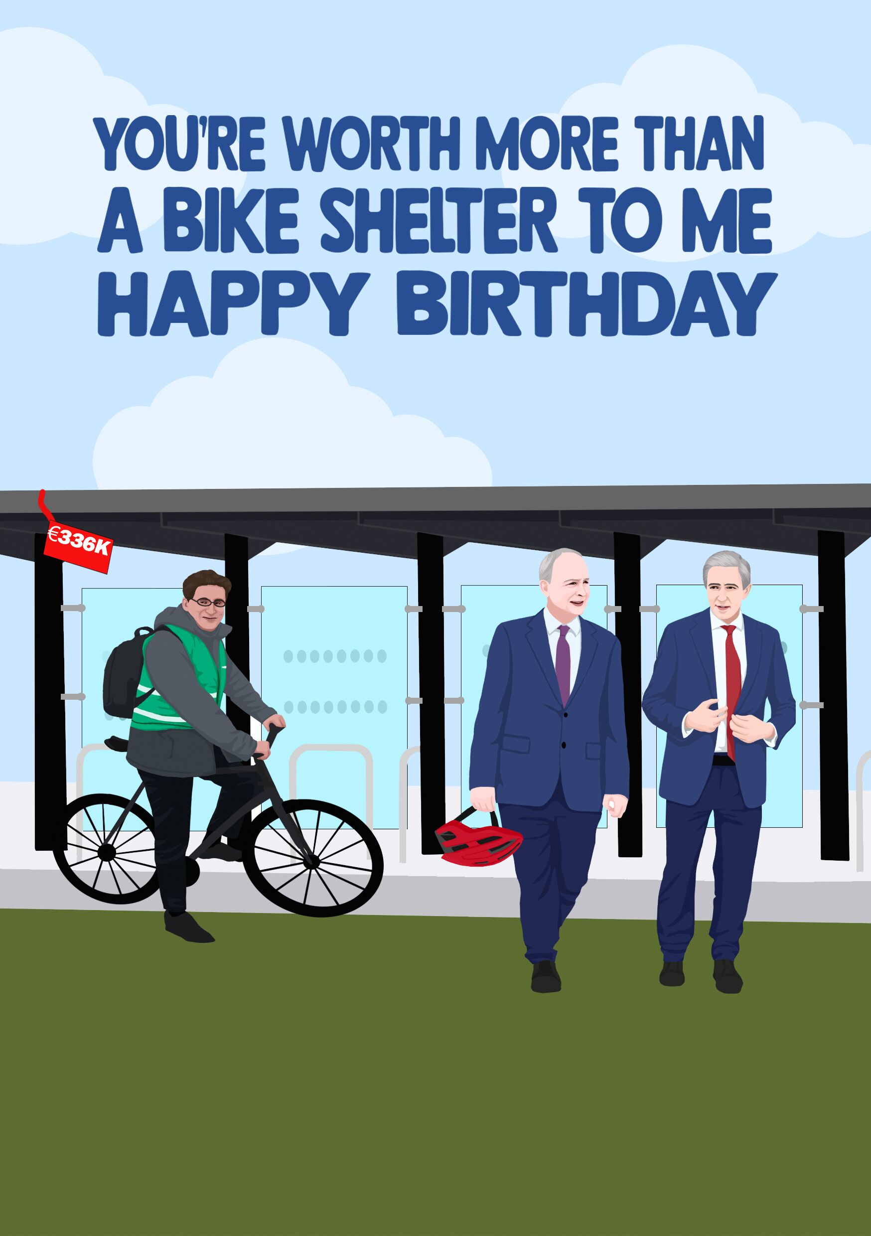 Bike Shelter - Birthday Card